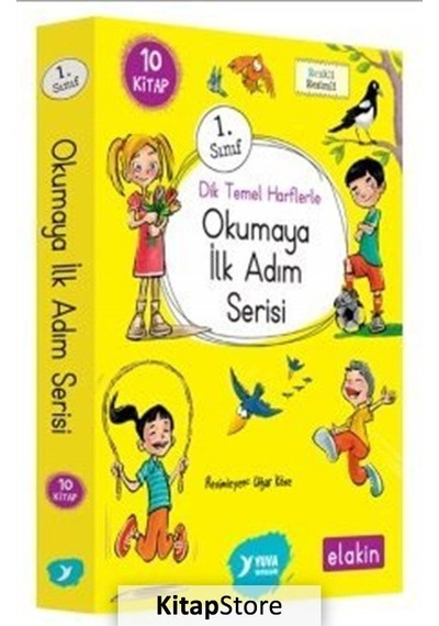 Kitapstore-Dik Temel Harflerle Okumaya Ilk Adım Serisi (10 Kitaplık Set) ...