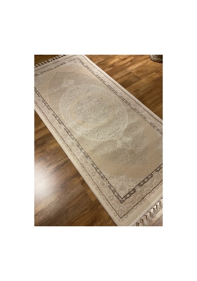 Delüks 7028 100x200 Vizon Halı Krem