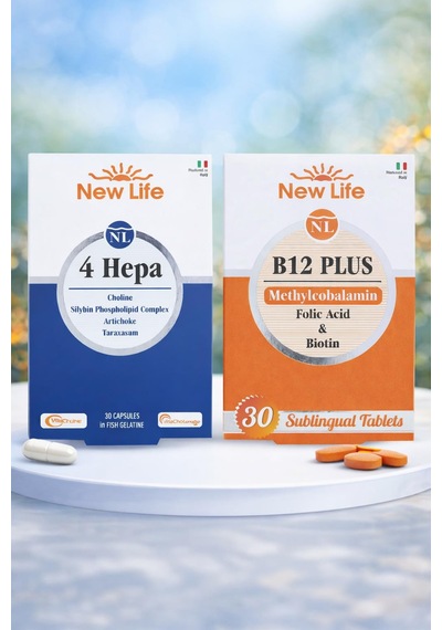New Life 4 Hepa 30 Softgel Kapsül + B12 Plus Methylcobalamin 30 Tablet