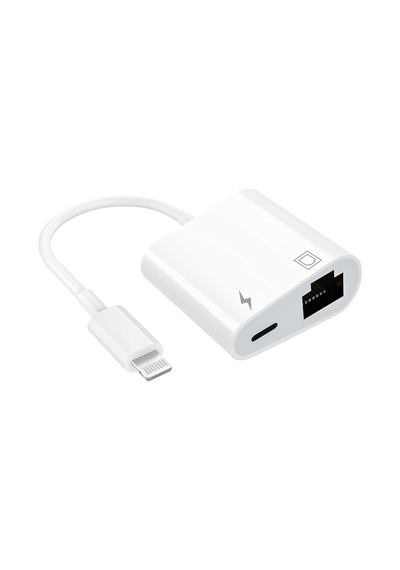 Pmr Lightning Rj45 Ethernet Çevirici 2 In 1 Ethernet Ve Liğhtning Şarj Girişi 10/100