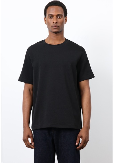 Antioch Regular Fit Basic Erkek T-shirt Siyah