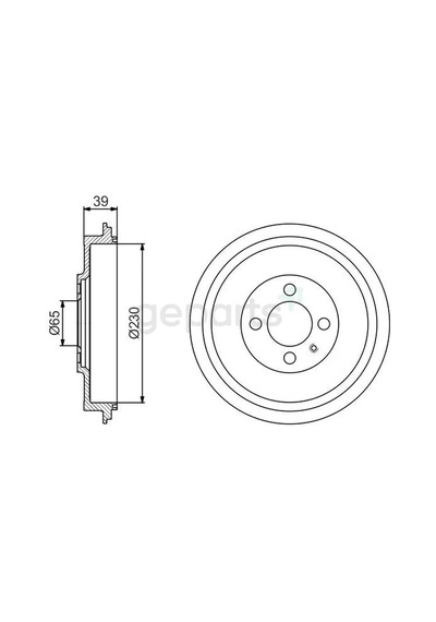 Kampana Arka Caddy 1994-2003 2 Adet
