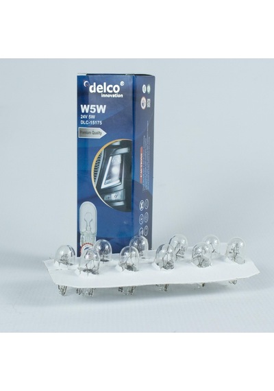 Delco U.s.a W5w T10 Dipsiz Ampul 24 Volt 10 Adet