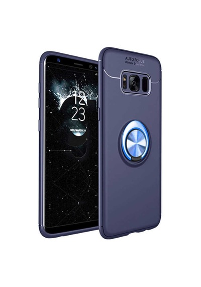 Samsung Uyumlu Galaxy S8 Plus Kılıf Yüzüklü Magnetli Ravel Case