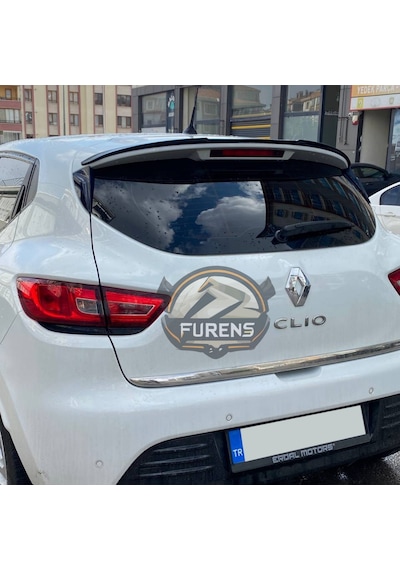 Renault Clio 4 2012-2019 Bagaj Üstü Yarasa Spoiler Bagaj Çıtası Piano Black Spoyler