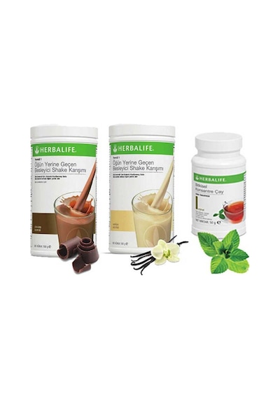 Herbalife Shake Karışımı 1 Vanilya 1 Çikolata 1 Klasik Çay 100 G