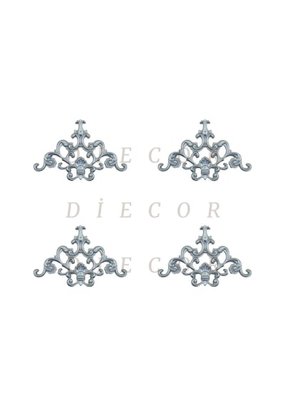 Diecor Dekoratif Polimer Mobilya, Duvar Ve Tavan Motifi Gümüş 16 X 16 Model:xa78