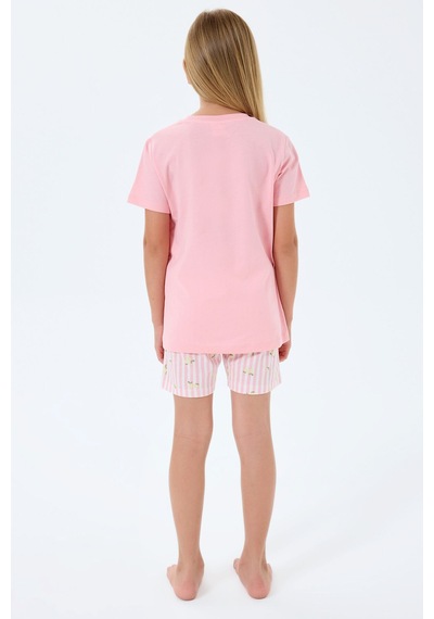 Rolypoly Kız Çocuk Pembe Şort Takım Rp3777-c-v2 Pembe