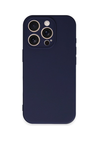 Apple İphone Uyumlu 16 Pro Kılıf First Silikon - Lacivert Renk