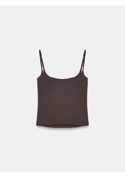 Dilvin 21200 Bra-free Askılı Top-koyu Kahve