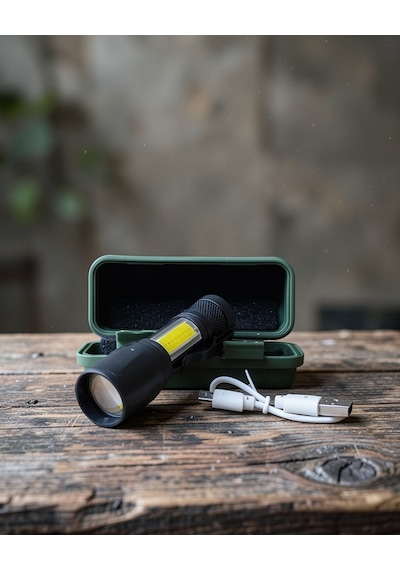 Mini El Feneri Cob Led Usb Şarjlı Uczzzhs215lambaaaaa2 Çok Renkli