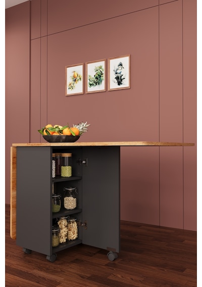 Lüks Katlanır Mutfak Yemek Masası %100 MDF Pratik Çekmeceli Çalışma Masası KM03 Lüks Katlanır Mutfak Yemek Masası %100 MDF Pratik Çekmeceli Çalışma Masası KM03