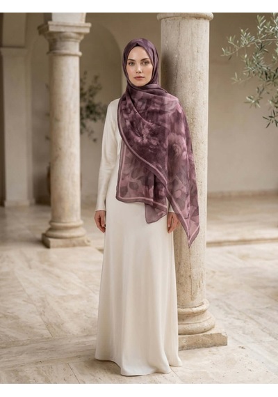 Camellia Scarfs Frosted Bloom Müslin Şal Koyu Pembe - Canlı Ve Doğal Stil