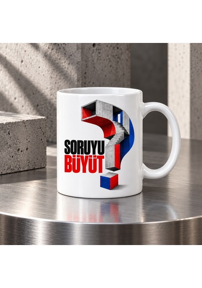 Ventra Soruyu Büyüt Tasarımlı Porselen Kupa - Model 681 Ventra