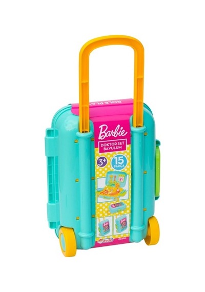 Barbie Doktor Set Bavulum 9 Parça Çek Çek Bavul Doktor Seti