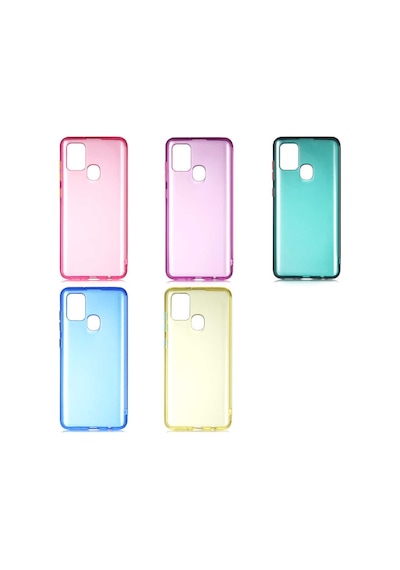 Samsung Uyumlu Galaxy A21S Kılıf Zore Bistro Kapak-Pembe