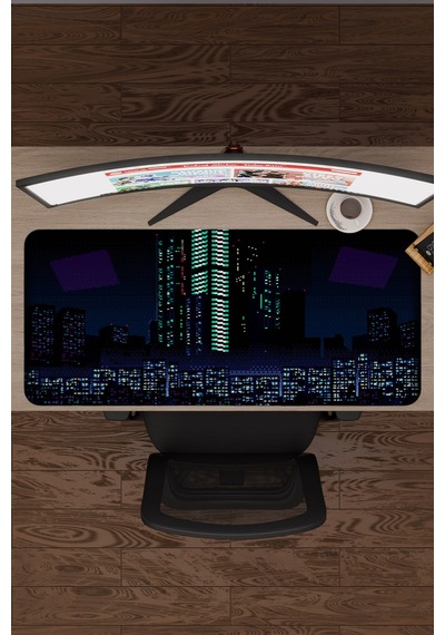 Va-11 Hall-a Kaymaz Dikişli Kauçuk Oyuncu Mousepad V5 - 90x40 Xxl Gaming Mouse Pad Fare Altlığı