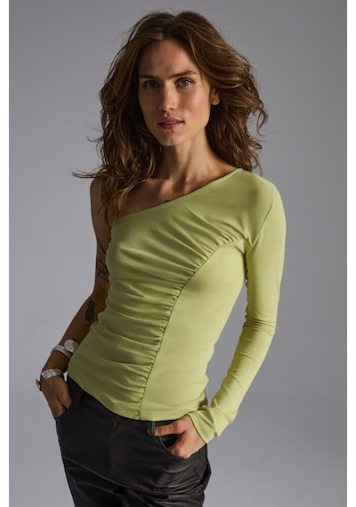 Ethıquet Vıyol Kadın Tek Kolu Açık Büzgü Detaylı Slim Fit Organik Pamuklu Yeşil Bluz Ethıquet Vıyol Kadın Tek Kolu Açık Büzgü Detaylı Slim Fit Organik Pamuklu Yeşil Bluz