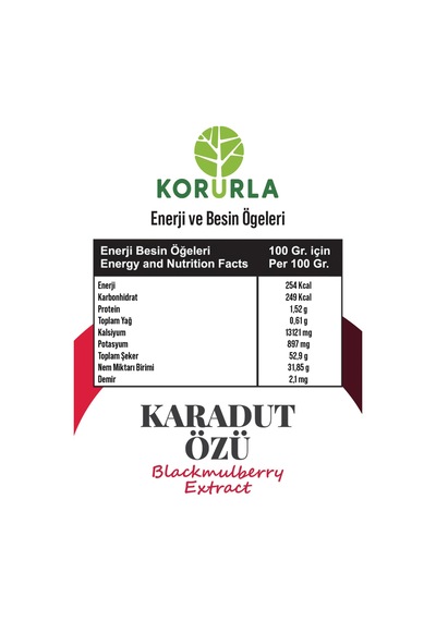 Karadut Özü 700 Gr Yoğun Kıvam