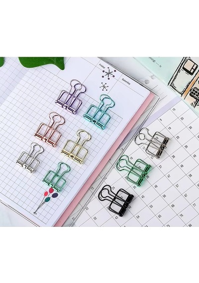 Kayigo Tiny Paslanmaz Mini Çelik Klips Altılı - Siyah
