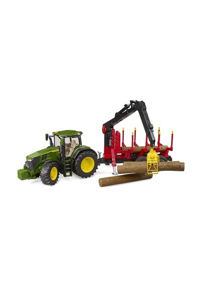 John Deere 7r 350 Traktör& Kütük Taşıyan Römork Br03154