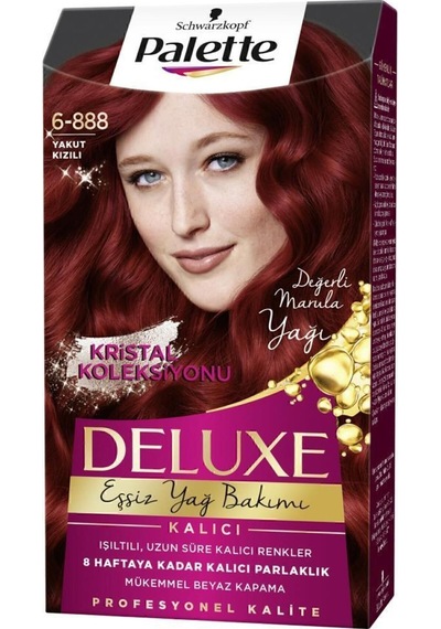 Palette Deluxe 6 - 888 Yakut Kızılı X 2 Adet Saç Boyası
