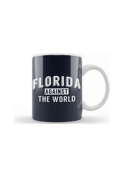 Florida Against The World Angsty Slogan Kupa Bardak Porselen Karışık