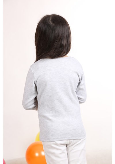 Teenyweenykids Civciv Baskı Pijama Takımı Gri