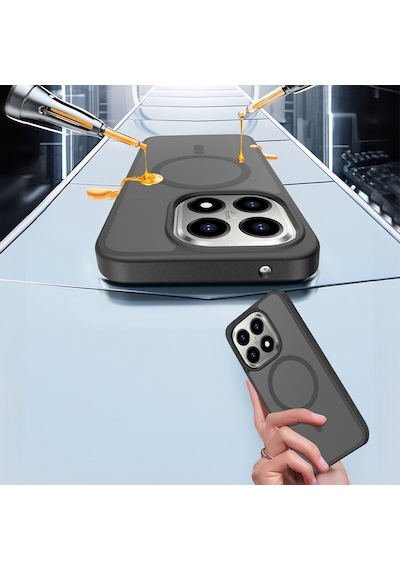 Vendas Xiaomi 15t Kılıf Sert Pc Arka Yüzey Wireless Şarj Özellikli Zore Flet M-safe Kapak + Kamera Lens Koruyucu Siyah Vendas Xiaomi 15t Kılıf Sert Pc Arka Yüzey Wireless Şarj Özellikli Zore Flet M-safe Kapak + Kamera Lens Koruyucu Siyah