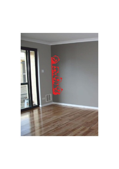 Pandalar Kapı Sticker - Home Sticker - Dolap Veya Duvar Sticker Seti 60x14 Kırmızı