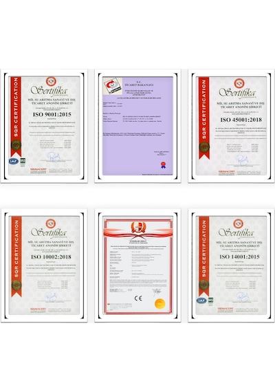 Açık Kasa Su Arıtma Cihazı 12'Li Filtresi Membran Seçeneği Set