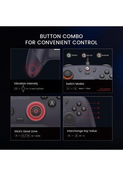 Nova Lite Çoklu Platform Kablosuz Oyun Kumandası, Pc, Steam, Switch, İos Ve Android Uyumlu Hall Effect 20hz Turbo Space Purple Diğer