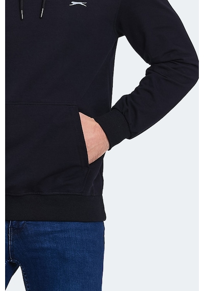 Slazenger Obra In Erkek Kapüşonlu Cepli Lacivert Sweatshirt Lacivert