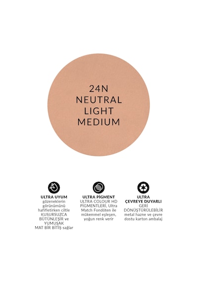 Ultra Colour Kompakt Pudra 24n Neutral Light Medium 0