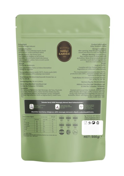 Sütlü Menengiç Kahvesi 500gr Türk Kahvesi