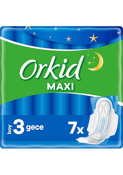 Orkid Maxi Gece Hijyenik Ped 7'li