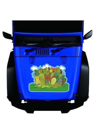 Kedi Aile Kedigiller Sticker Araba Oto Motosiklet Karavan 02504 15x10 Cm