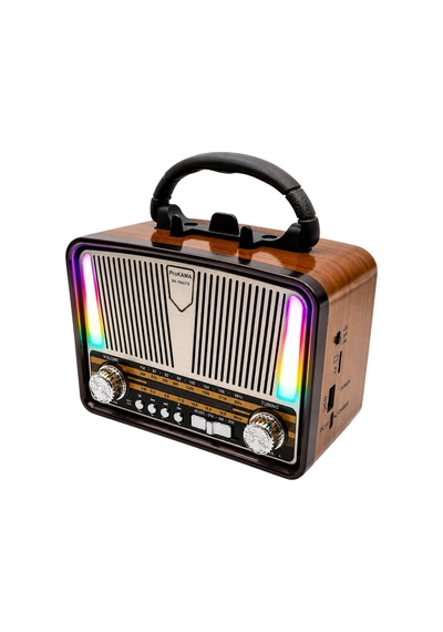 Prokama Nostaljik Tasarım Solarlı Bluetooth Radyo Yedek Pili