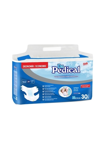 Halk Dr.Pedical Yetişkin Hasta Bezi 30'Lu M