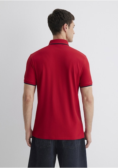 Mavi - Kırmızı Polo Tişört 062373-28441 Kırmızı