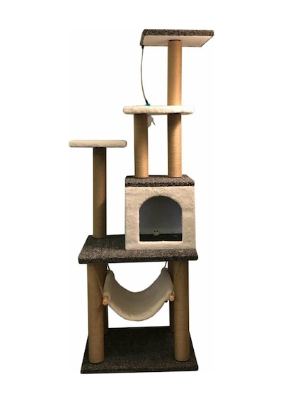 Pethomealpi Hamaklı Kedi Tırmalama Evi 140 CM