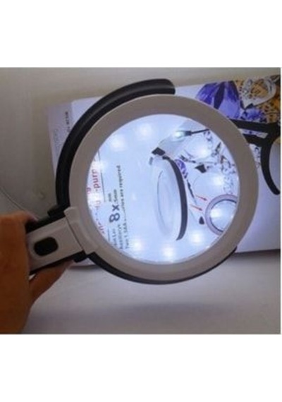 Led Işıklı Masa Üstü Büyüteç Çalışma Büyüteci El Büyüteci