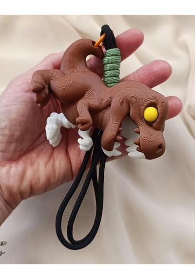 Anahtarlık Çanta Süsü 3d Dinozor T-rex İskelet Oyuncak Yılbaşı Doğum Günü Hediye Çok Renkli