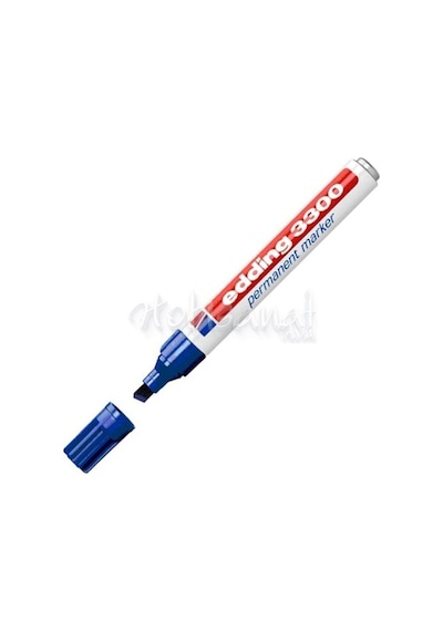 Edding 3300 Kesik Uçlu Permanent Markör Kalemi 1-5 Mm Mavi