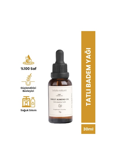 Bade Natural Saf Soğuk Sıkım Tatlı Badem Yağı 30 ML
