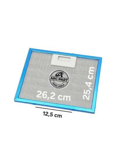 Silverline 2241 B6 Siyah Davlumbaz Alüminyum Filtre - 1 Adet - 26,2x25,3 Cm