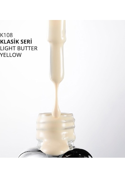 Kalıcı Oje K108, Light Butter Yellow, 10 Ml