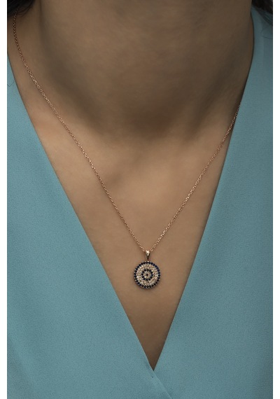 Rose Kaplama Nazar Kolye N11.35996 Kahverengi