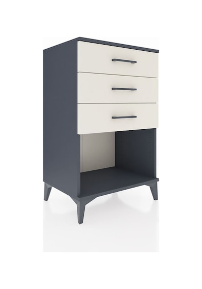 Hyperion Komodin 3 Çekmeceli 60x44x96 Antrasit-aytaşı Antrasit