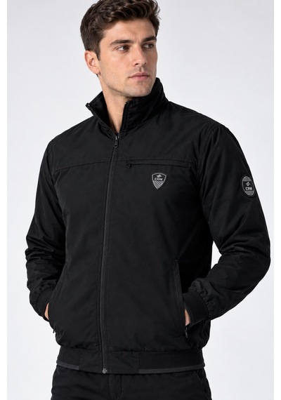 Crozwise Maraton Siyah Erkek Fermuarlı Ceket / Sweat - 6057-10